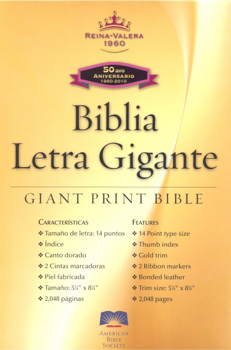 ABS Spanish Large Print Bible, Bonded Leather, index Gospel