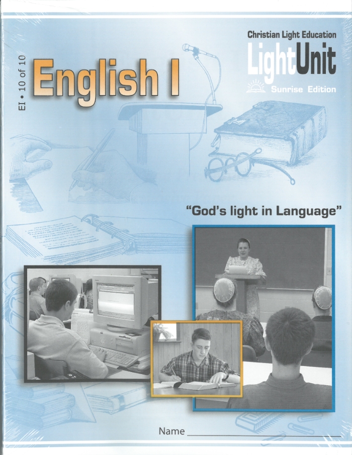 English 1 LightUnits 6-10 (Grade 9)