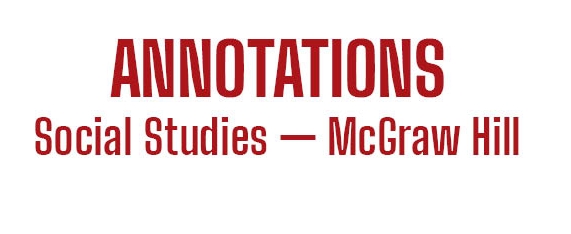 Annotation Labels for McGraw Hill Social Studies