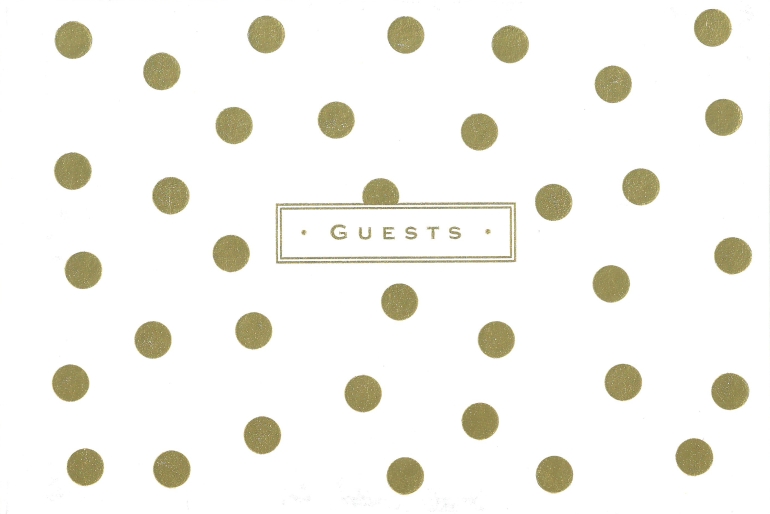 Peter Pauper Guestbook - Gold Dots