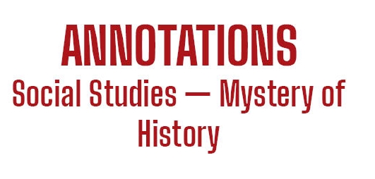 Annotation Labels for Mystery of History Social Studies