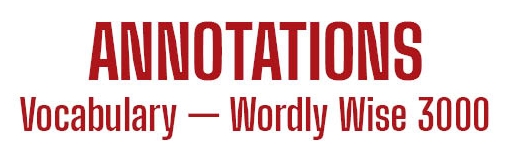 Annotation Labels for Wordly Wise 3000 Vocabulary