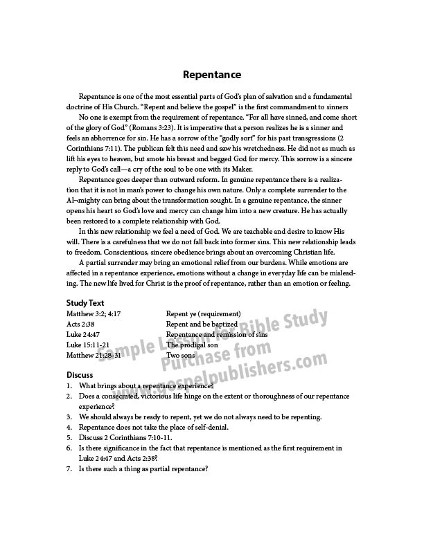 Repentance
