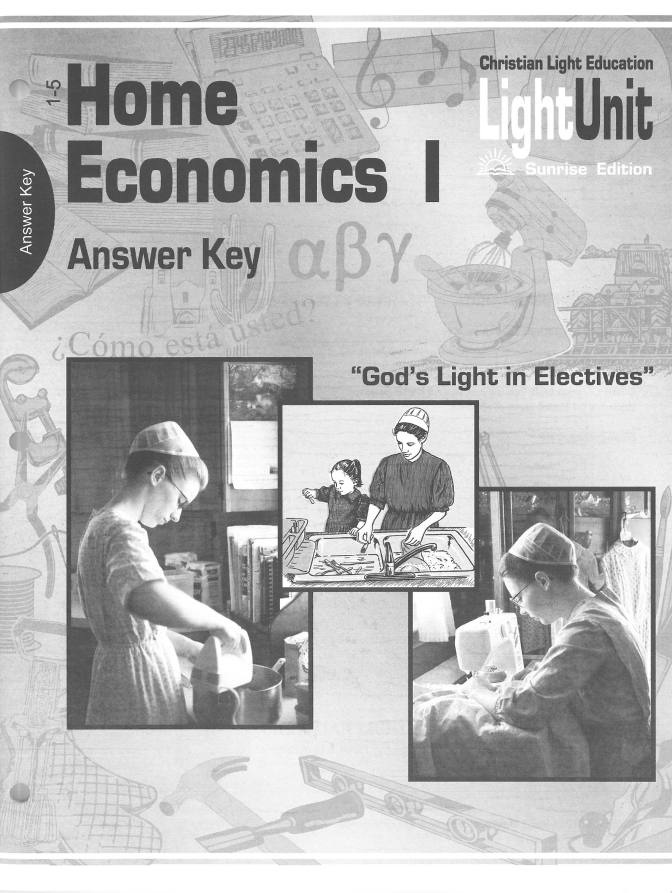 CLE Home Economics 1 - Answer Key