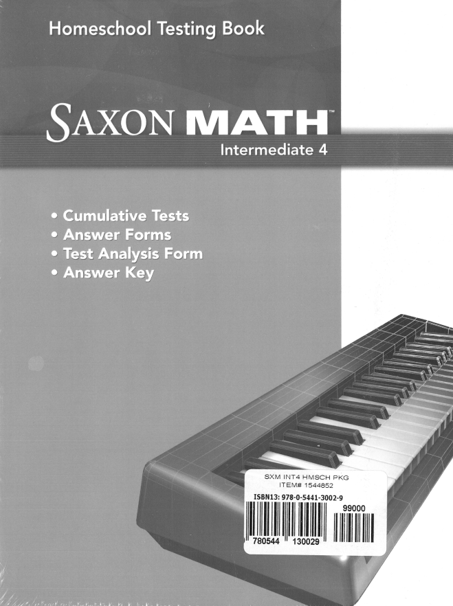 Saxon Math Intermediate 4 Homeschool Package