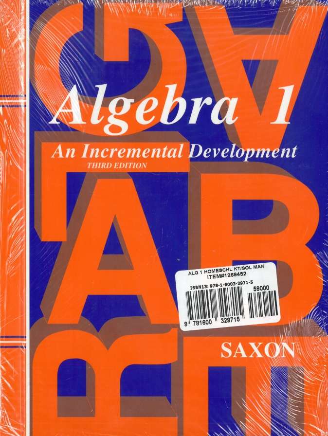 Saxon Math Algebra 1 Homeschool Kit